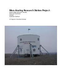 Mars Analog Research Station Program