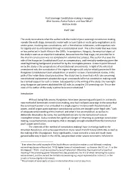 Post Sovereign Constitution-Making in Hungary: After Success, Partial Failure, and Now What? Andrew Arato