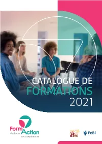 Catalogue Formaction 2021