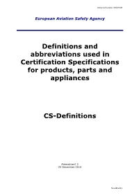 CS-Definitions / Amendment 2