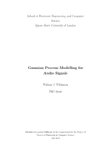 Gaussian Process Modelling for Audio Signals