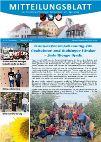 Mitteilungsblatt 38/2020