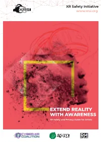 Artizen XR Safety and Privacy Guide for Artists.Indd