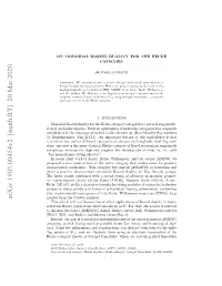 Arxiv:1903.00454V2 [Math.RT] 20 Mar 2020 Rae Hntecxtrnumber
