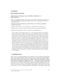 Chapter 9 Solar Desalination 1. Introduction