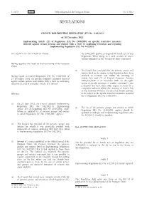 Council Implementing Regulation (EU)
