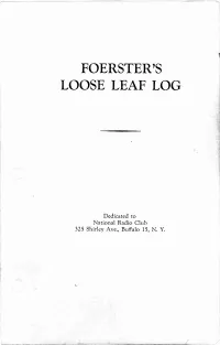 Loose Leaf Log