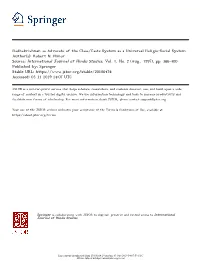 Radhakrishnan As Advocate of the Class/Caste System As a Universal Religio-Social System Author(S): Robert N