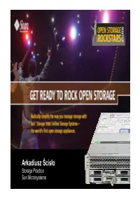 Sun Storage 7000 a Open Storage