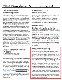 EDITIONS Newsletter No.3, Spring 04 Tamarind Institute a New Look on the Printmaking Forum World Wide Web