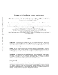 From Event Labeled Gene Trees to Species Trees