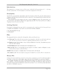 Introduction Description Getting Started Files Binary File