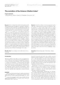 Science Citation Index*