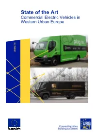 State of the Art Commercial Electric Vehicles in Western Urban Europe