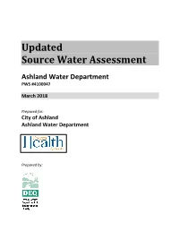 Updated Source Water Assessment
