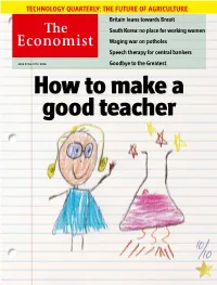 How to Make a Good Teacher