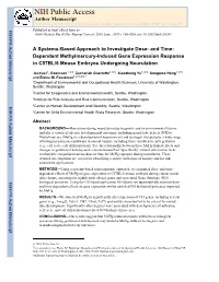 NIH Public Access Author Manuscript Birth Defects Res B Dev Reprod Toxicol