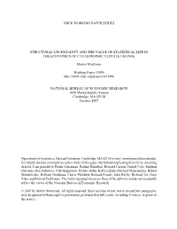 Structural Uncertainty and the Value of Statistical Life in the Economics of Catastrophic Climate Change