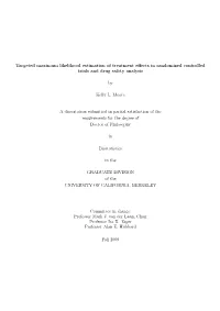 Targeted Maximum Likelihood Estimation of Treatment Effects In