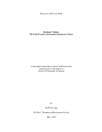 The Folio Format in Premodern European Culture a Dissertation
