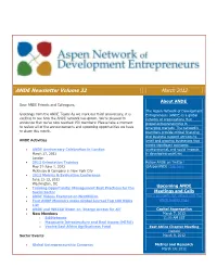 ANDE Newsletter- March 2012