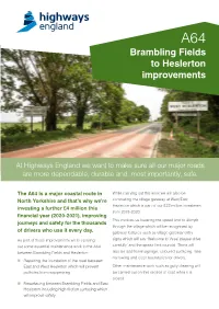 Brambling Fields to Heslerton Improvements