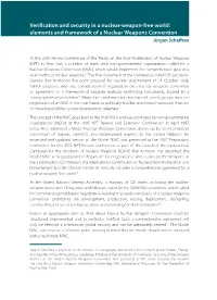 Verification and Security of a Nuclear Weapons Convention