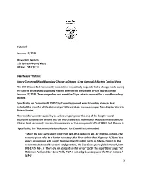 By Email January 15, 2021 Mayor