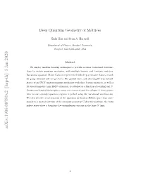 Deep Quantum Geometry of Matrices