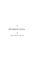 Devonian Fauna