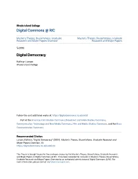 Digital Democracy