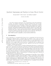 Quadratic Lagrangians and Topology in Gauge Theory Gravity