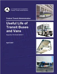 Useful Life of Transit Buses and Vans Final Report