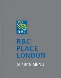 2018/19 MENU Thinking Global Supporting Local
