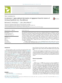 A Cytotoxic C-Glycosylated Derivative of Apigenin from the Leaves Of