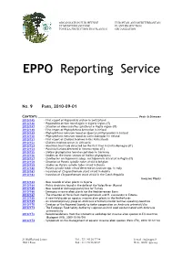 EPPO Reporting Service