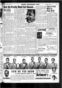 How the Crosby Band Got Started HOW DO YOU KNOW