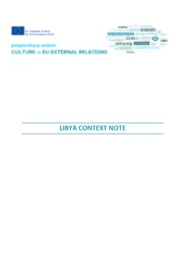 Libya Context Note