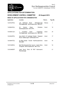 Planning Application List