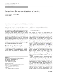 Aerogel-Based Thermal Superinsulation: an Overview