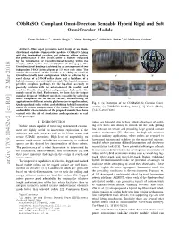 Compliant Omni-Direction Bendable Hybrid Rigid and Soft Omnicrawler Module