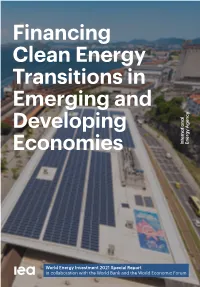 Financing Clean Energy Transitions in Emerging and Developing Economies