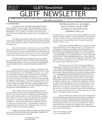 Glbtf Newsletter