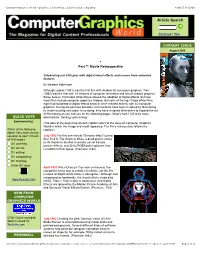 Graphics, 3D Modeling, Cad and Visual Computing 6/19/17, 9�52 AM