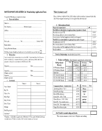ROVER SPORTS REGISTER Ltd Membership Application Form What’S It Going to Cost?