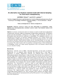 An Alternative Neo-Hookean Material Model with Internal Damping for Finite-Strain Elastoplasticity JERÁBEK Róbert1,A and ÉCSI