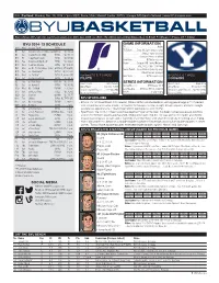 Byu 2014-15 Schedule Social Media Game Information
