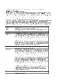 Panel 2A Abstracts