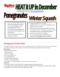 Pomegranate Chicken Salad