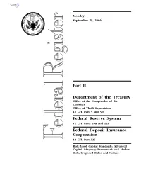 Advanced Capital Adequacy Framework and Market Risk; Proposed Rules and Notices
